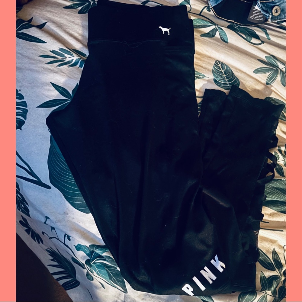 ๐VS Pink lace up yogaโs๐ - Picture 3 of 3
